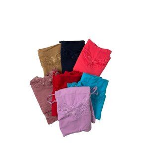 Bundle of 7 Lace Trim Camis